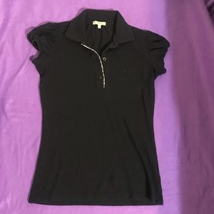 Ruffle Sleeve Burberry Polo